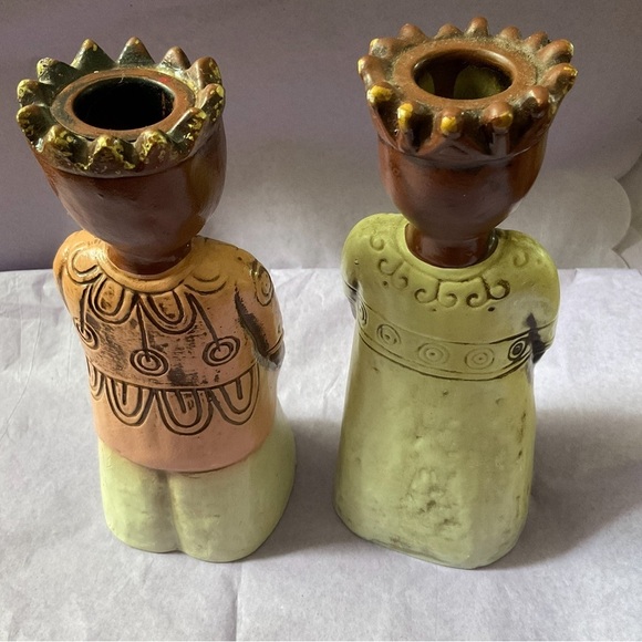 Rare Vintage Wisemen Candle Holders.  By Lenox of Japan. - Picture 3 of 5